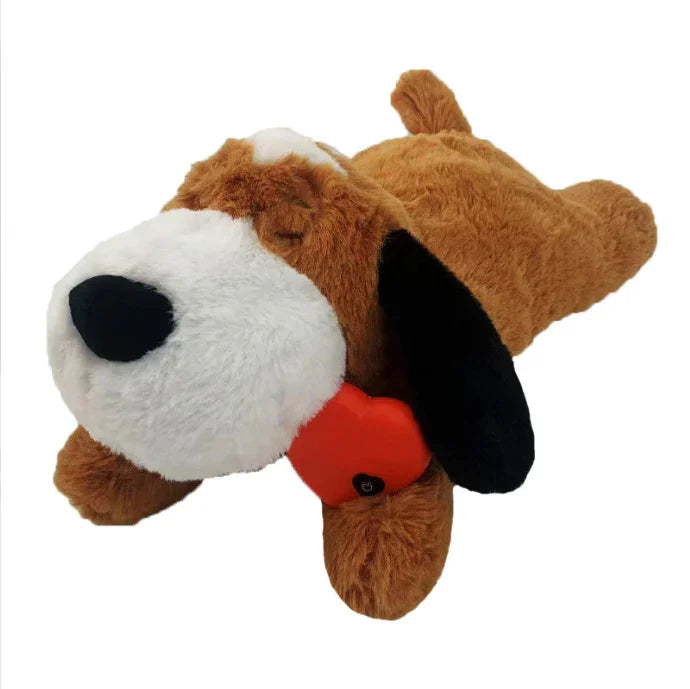 Dog Anxiety Companion Sleep Toy - Heartbeat Plush for Calming & Better Rest