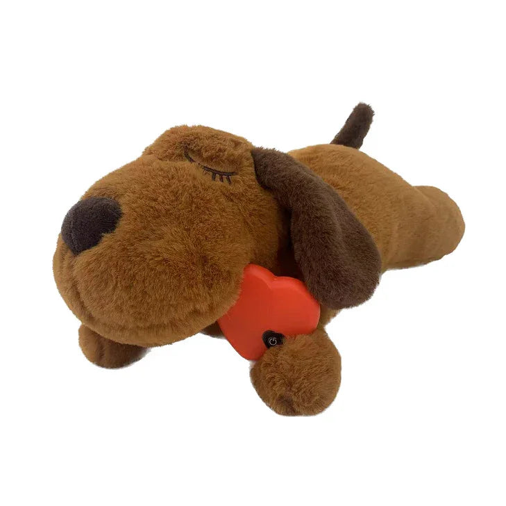 Dog Anxiety Companion Sleep Toy - Heartbeat Plush for Calming & Better Rest