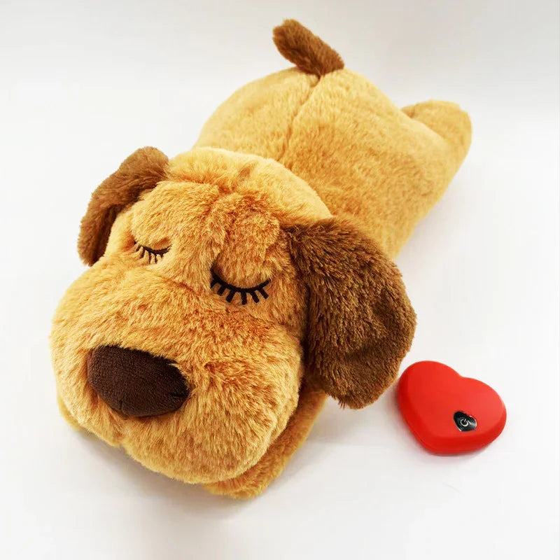 Dog Anxiety Companion Sleep Toy - Heartbeat Plush for Calming & Better Rest
