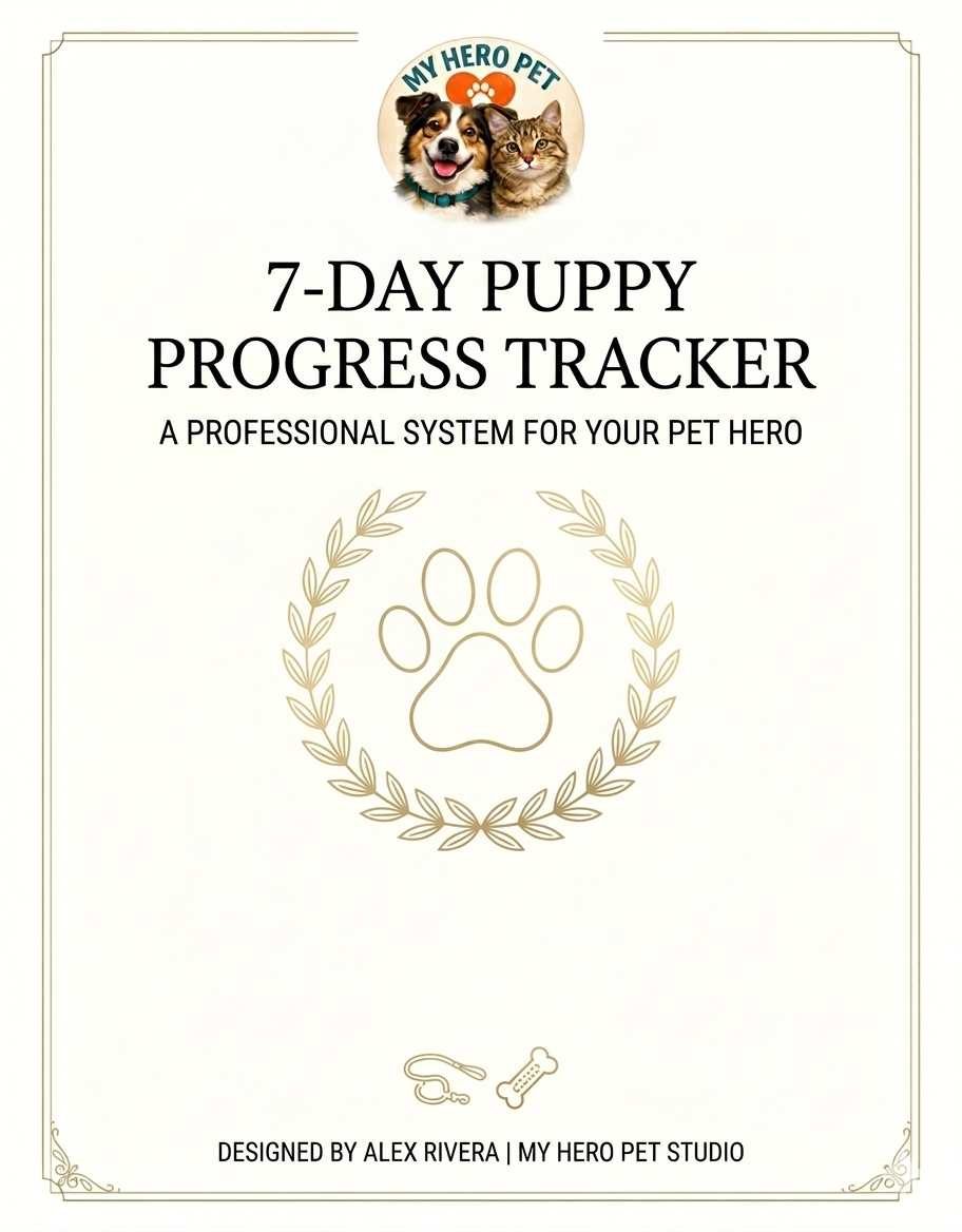 7-Day Puppy Training Tracker: Elite Daily Habit Log & Behavior Dashboard (PDF)