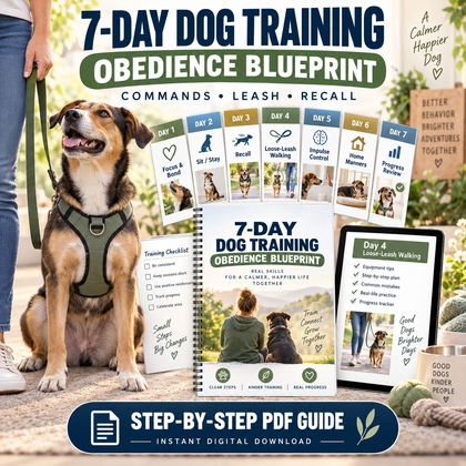 7-Day Puppy Training Tracker printable daily habit and behavior PDF preview