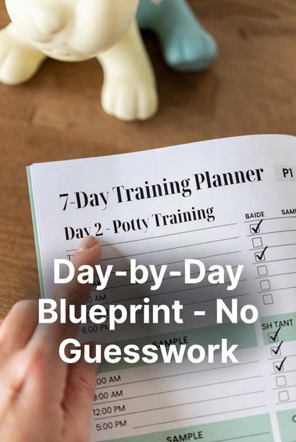 Seven-day puppy guide sample day two potty-training planner worksheet