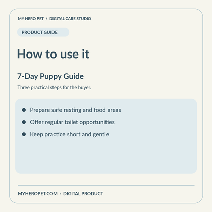 How to use 7-Day Puppy Guide for New Owners: practical steps