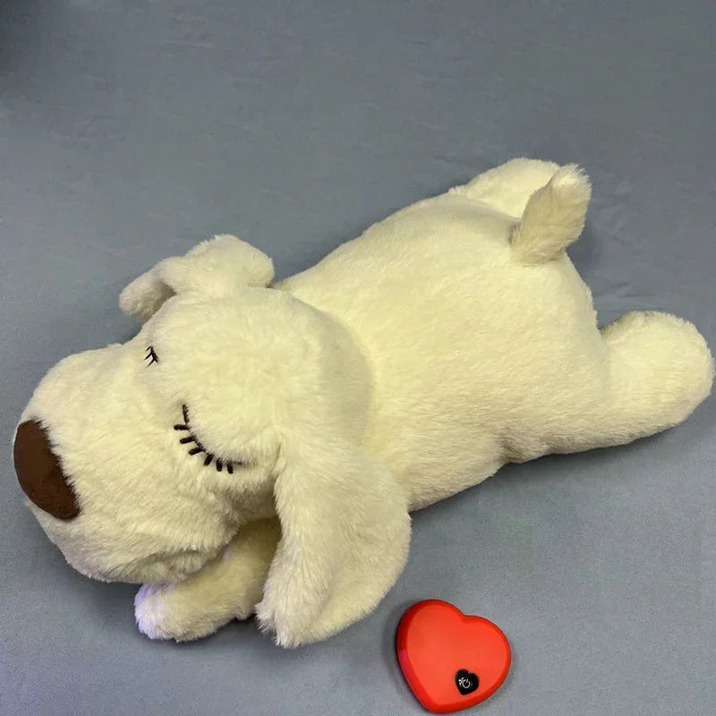 Dog Anxiety Companion Sleep Toy - Heartbeat Plush for Calming & Better Rest