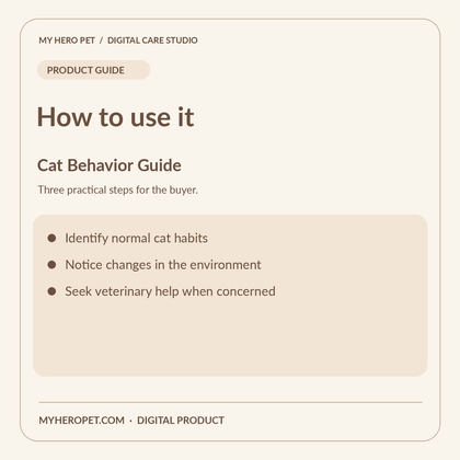 How to use Cat Behavior Guide: practical steps