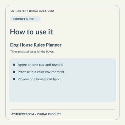 How to use Dog House Rules Planner: practical steps
