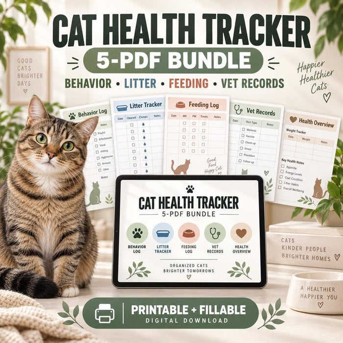 Cat Health Tracker Bundle