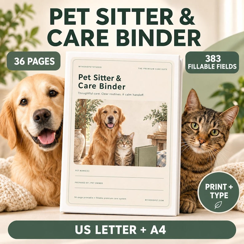The Pet Sitter Care Binder