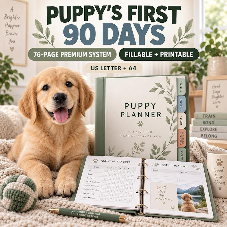 The First 90 Days Puppy Planner