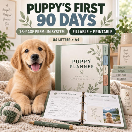 The First 90 Days Puppy Planner