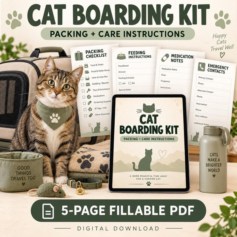Cat Boarding Prep Kit
