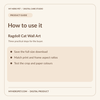 How to use Ragdoll Cat Wall Art: three practical steps for buyers