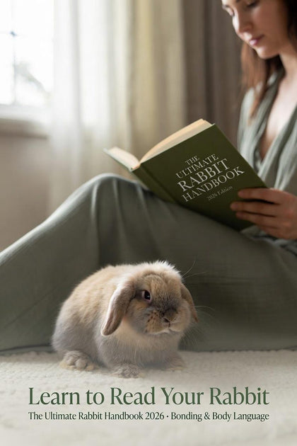 Ultimate Rabbit Handbook rabbit bonding and body language promotional mockup