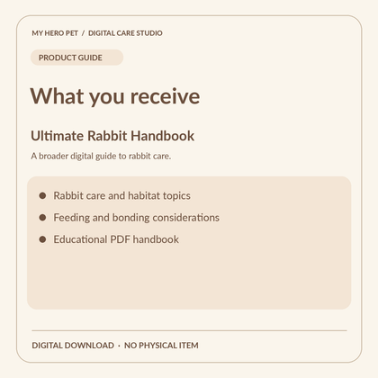 Information card for The Ultimate Rabbit Handbook: contents and verified format